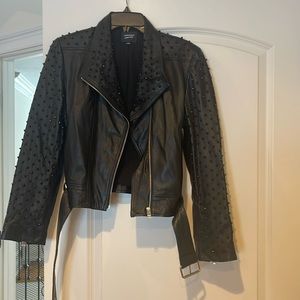 Lamarque stuffed leather jacket